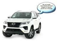 Toyota 2023 Fortuner GXL in Glacier White